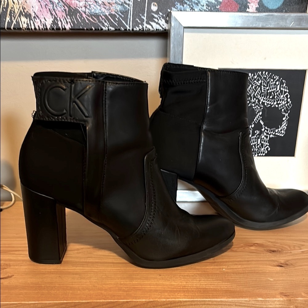 Size 6.5 - Calvin Klein Black Women's Ankle Boots